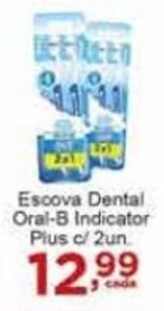 Rossi Supermercado Escova Dental Oral B Indicator Plus c/2 oferta