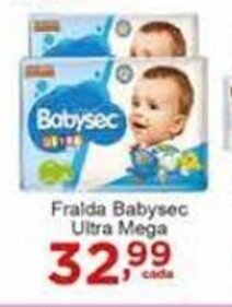 Rossi Supermercado Fralda BabySec Ultra Mega oferta