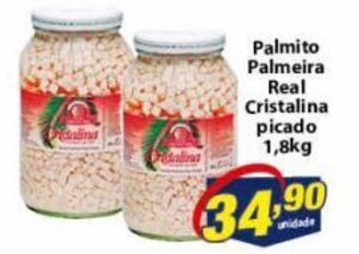 Palmito Palmeira Real Cristalina Picado 1.8kg