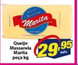Vencedor Atacadista Queijo Mussarela Marita peca 1kg oferta