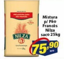 Vencedor Atacadista Mistura p/ Pao Frances Nilza saco 25kg oferta