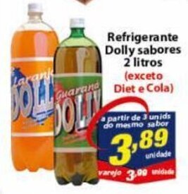 Vencedor Atacadista Refrigerante Dolly sabores 2L oferta