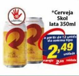 Vencedor Atacadista Cerveja Skol lata 350ml oferta