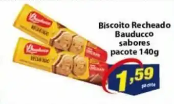 Vencedor Atacadista Biscoito Recheado Bauducco Sabores pacote 140g oferta