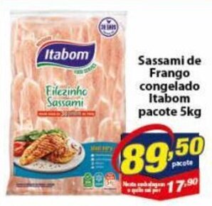 Vencedor Atacadista Sassami de Frango Congelado Itabom pacote 5kg oferta