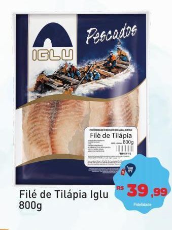 Tonin Superatacado Filé de tilápia iglu 800g oferta