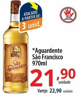 Akki Atacadista Aguardente Sao Francisco 970ml oferta