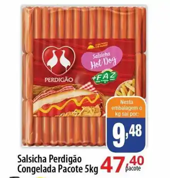 Salsicha Perdigao Congelada pacote 5kg