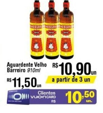 Fort Atacadista Aguardente Velho Barreiro 910ml oferta