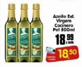 Higa's Supermercado Azeite Ext. Virgem Cocinero pet 500ml oferta