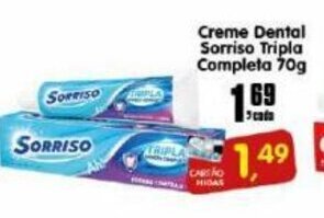 Creme Dental Sorriso Tripla Completa 70g