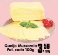Higa's Supermercado Queijo Mussarela Fat. cada 100g oferta