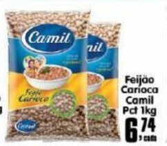 Feijao Carioca Camil pct 1kg