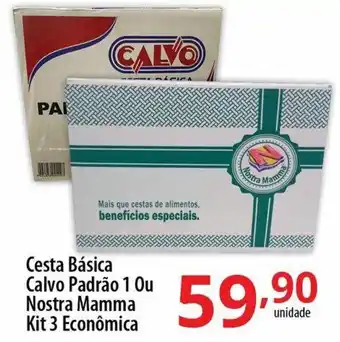 Cesta Basica calvo Padrao 1 ou Nostra Mamma Kit 3 Economica