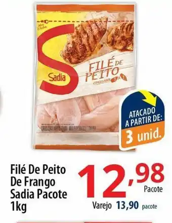 Akki Atacadista File de Peito de Frango Sadia Pacote 1kg oferta