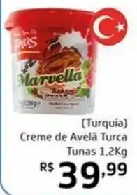 (Turquia) Creme de Avela Turca Tunas 1.2kg