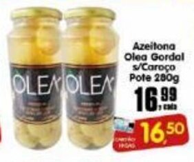 Higa's Supermercado Azeitona Olea Gordal s/ Caroco pote 280g oferta