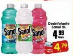 Higa's Supermercado Desinfetante Sanol 2L oferta