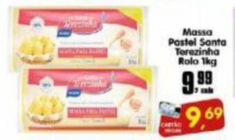 Higa's Supermercado Massa Pastel Santa Terezinha rolo 1kg oferta