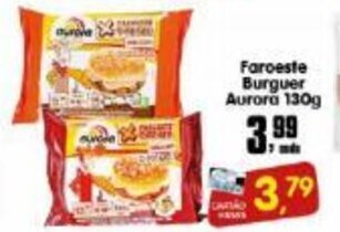 Higa's Supermercado Faroeste Burguer Aurora 130g oferta