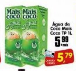 Higa's Supermercado Agua de Coco Mais Coco Tp 1L oferta