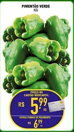 Pimentão verde kg