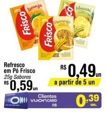 Fort Atacadista Refresco em po Frisco 25g sabores oferta