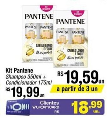 Kit Pantene Shampoo 350ml + Condicionador 175ml