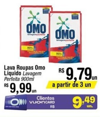 Fort Atacadista Lava roupas Omo Liquido 900ml oferta