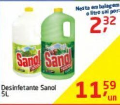 Tenda Atacado Desinfetante sanol 5l oferta