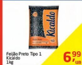 Tenda Atacado Feijão preto kicaldo 1kg oferta
