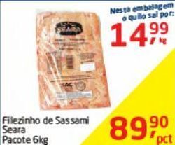 Filezinho de sassami seara pacote 6 kg