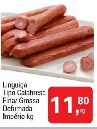 Mineirão Atacarejo Linguica Tipo Calabresa Fina/ Grossa Defumada Imperio 1kg oferta