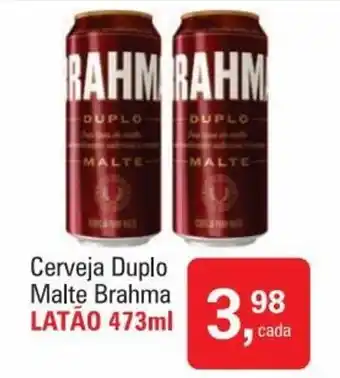 Mineirão Atacarejo Cerveja Duplo Malte Brahma latao 473ml oferta