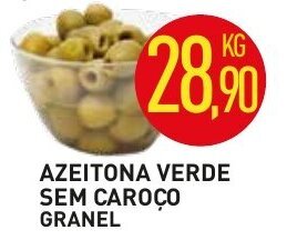 Calvo Atacadista Azeitona Verde sem caroco granel 1kg oferta