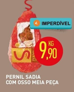 Pernil Sadia com Osso Meia Peca 1kg