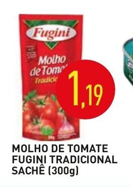 Calvo Atacadista Molho de Tomate Fugini Trad. sachet 300g oferta