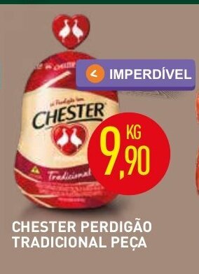 Calvo Atacadista Chester Perdigao Trad. peca 1kg oferta