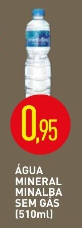 Calvo Atacadista Agua Mineral Minalba sem gas 510ml oferta