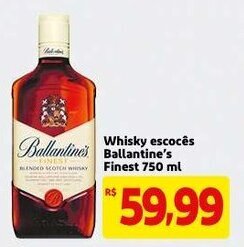 Mercado Extra Whisky escoces Ballantine's Finest 750ml oferta