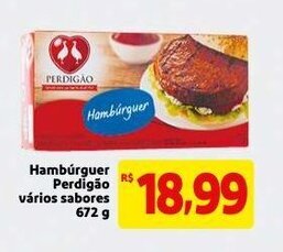 Mercado Extra Hamburguer Perdigao varios sabores 672g oferta