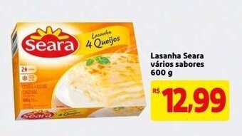Mercado Extra Lasanha Seara Varios Sabores 600g oferta