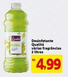 Mercado Extra Desinfetante Qualita varias fragrancias 2L oferta