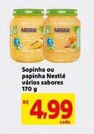 Mercado Extra Sopinha ou papinha Nestle varios sabores 170g oferta