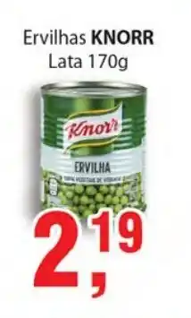 Supermercados Mundial Ervilhas Knorr lata 170g oferta