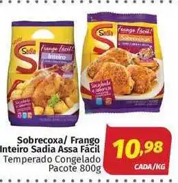 Supermercados Cidade Canção Sobrecoxa Frango Inteiro Sadia Assa Fácil Temperado Congelado 800g oferta