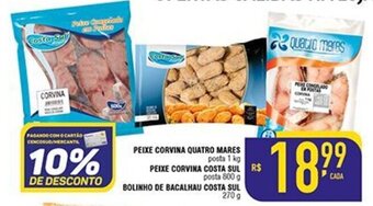 Mercantil Rodrigues Peixe Corvina Quatro Mares 1kg oferta