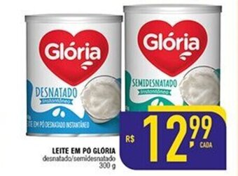 Mercantil Rodrigues Leite em po Gloria 300g oferta