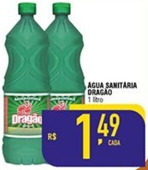 Mercantil Rodrigues Agua sanitaria Dragao 1L oferta