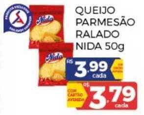 Supermercados Avenida Queijo Parmesão Ralado Nida 50g oferta